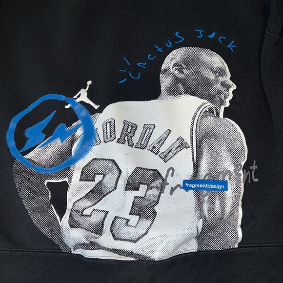 Cactus Jack X Fragment X Jordan hoodie. Limited edition. Size L. - Picture 4 of 5